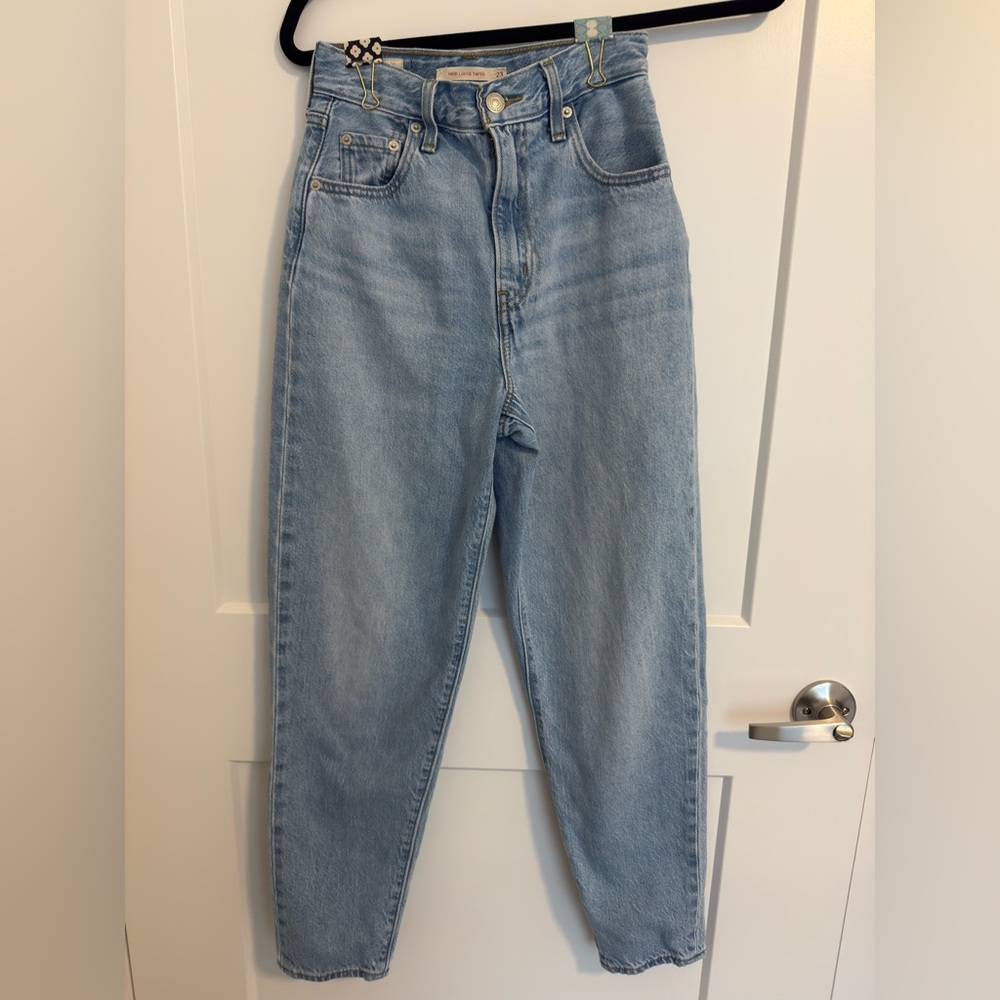 Levi’s Premium High rise loose Taper Denim Jeans